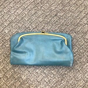 BLUE FOLDABLE CLUTCH PURSE